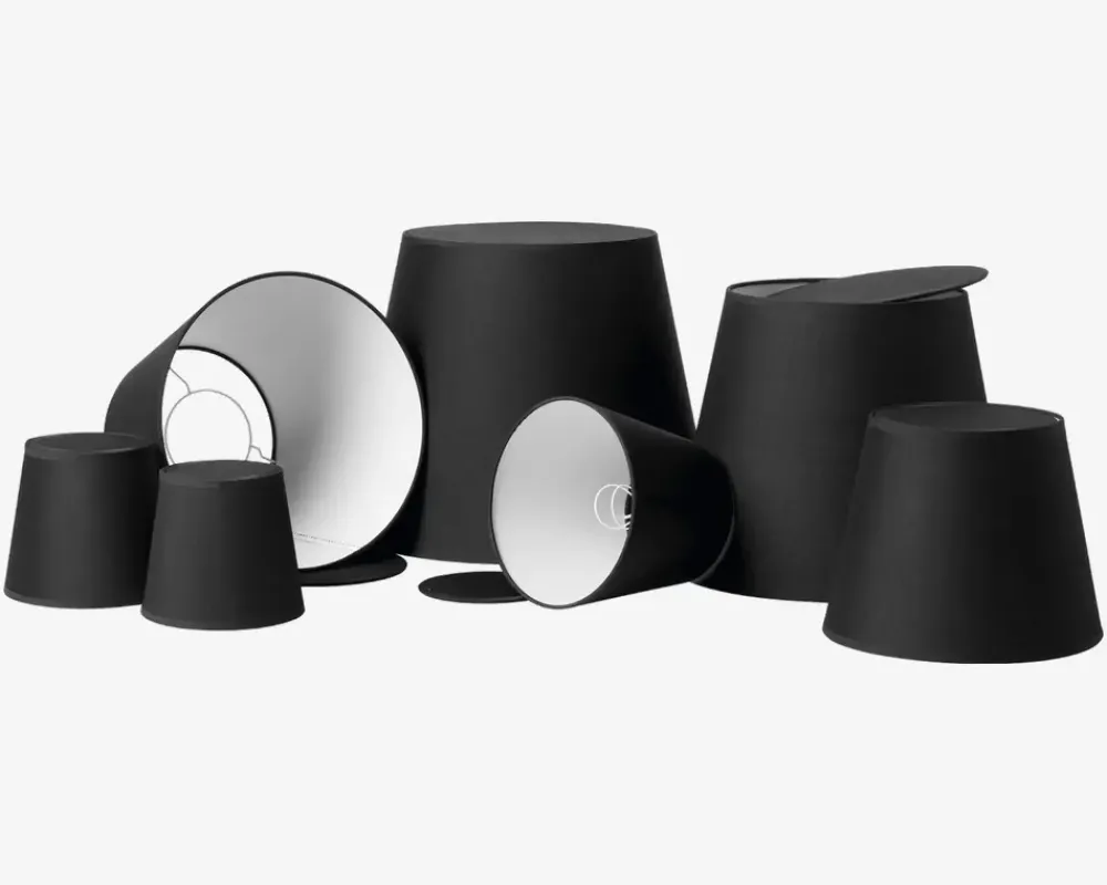 New Daells Bolighus Skærm Emma Domus H. 14,5 cm Sort