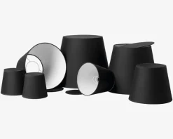 Clearance Daells Bolighus Skærm Emma Domus H. 28 cm Sort