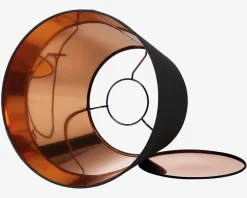 Discount Daells Bolighus Skærm Isabella Domus sort/kobber H.28 cm