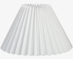 Sale Daells Bolighus Skærm Plisse Empire Creme 23 cm Hvid