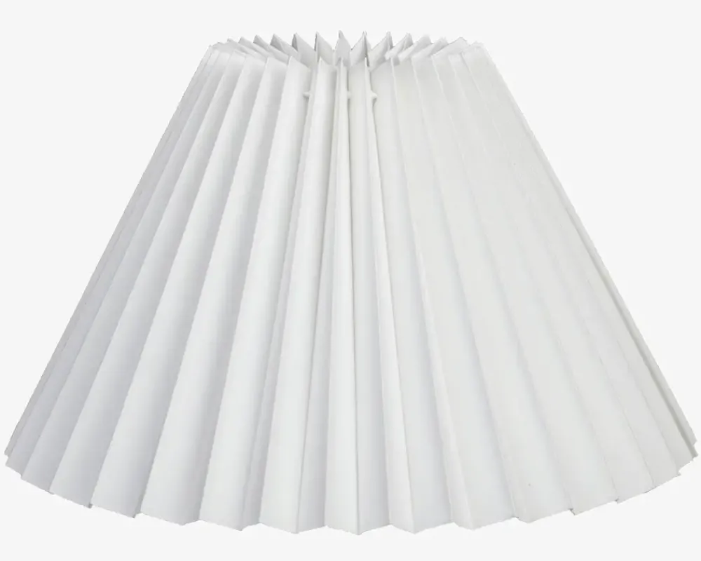 Sale Daells Bolighus Skærm Plisse Empire Creme 23 cm Hvid