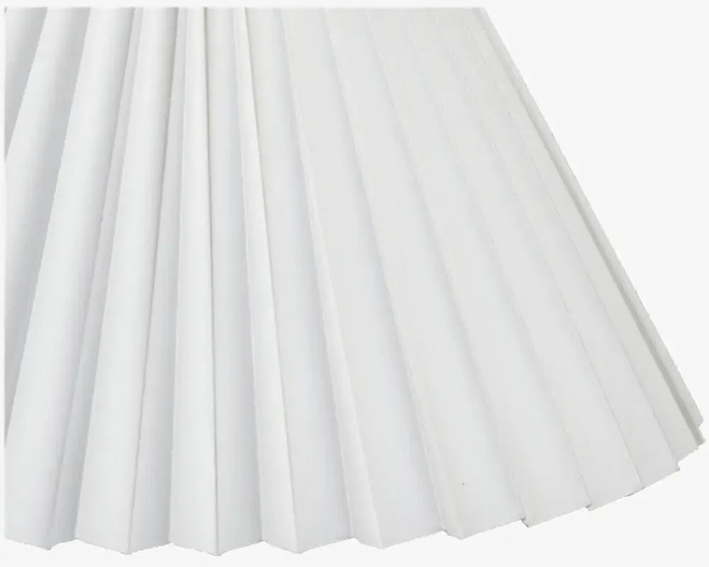 Sale Daells Bolighus Skærm Plisse Empire Creme 23 cm Hvid