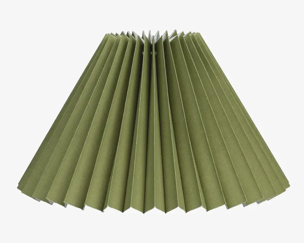 Clearance Daells Bolighus Skærm Plisse Empire 21 cm Grøn