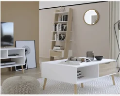 Outlet Daells Bolighus Skråreol Delta Hvid/Eg