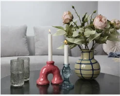 Online Daells Bolighus Skulptur Lysestage H.12,5 cm Rosa