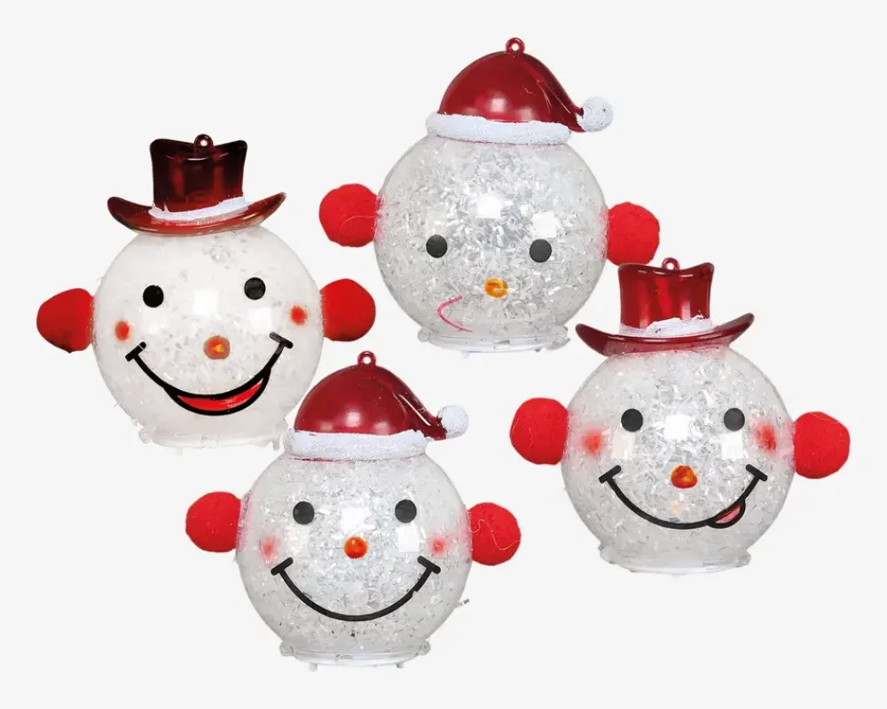 Best Daells Bolighus Smiley M. Nissehue LED H.9cm