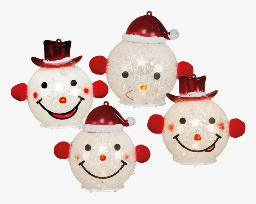 Best Daells Bolighus Smiley M. Nissehue LED H.9cm