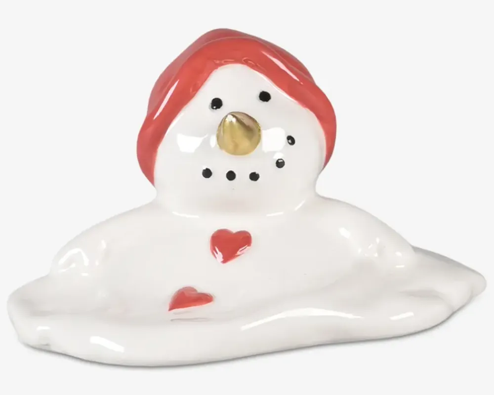 Best Daells Bolighus Snemand smeltet hvid H.5 cm