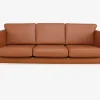 Discount Daells Bolighus Sofa 3 Pers. Luksus Tremmesofa Cognac/Bøg