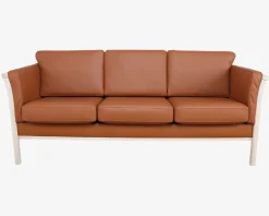 Discount Daells Bolighus Sofa 3 Pers. Luksus Tremmesofa Cognac/Bøg
