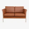 Sale Daells Bolighus Sofa 2 Pers. Luksus Tremmesofa Cognac/Bøg