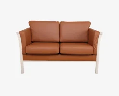 Sale Daells Bolighus Sofa 2 Pers. Luksus Tremmesofa Cognac/Bøg