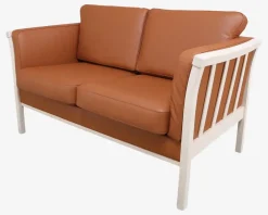 Sale Daells Bolighus Sofa 2 Pers. Luksus Tremmesofa Cognac/Bøg