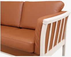 Sale Daells Bolighus Sofa 2 Pers. Luksus Tremmesofa Cognac/Bøg