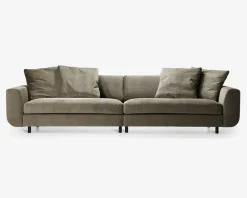 Clearance Daells Bolighus Sofa 4 Pers. Motive grøn fløjl