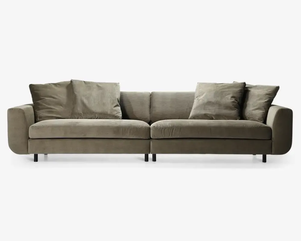 Clearance Daells Bolighus Sofa 4 Pers. Motive grøn fløjl