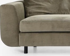 Clearance Daells Bolighus Sofa 4 Pers. Motive grøn fløjl
