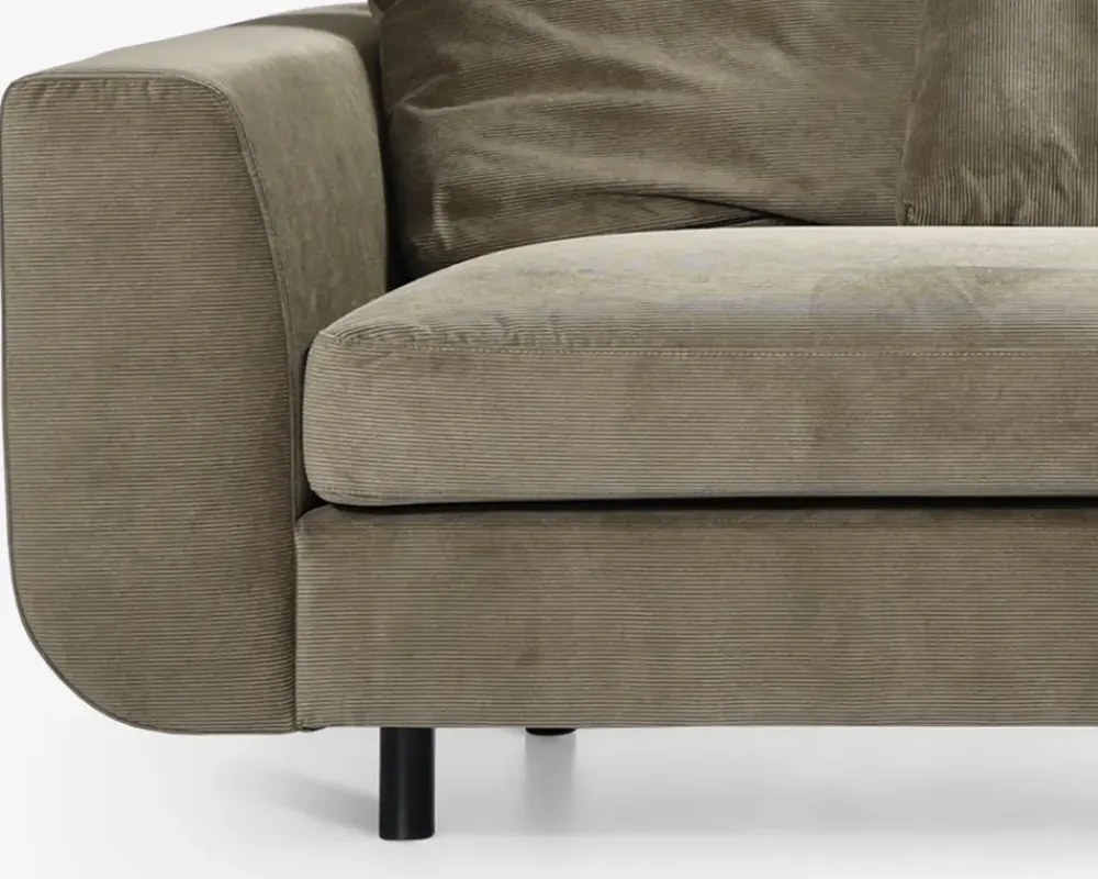 Clearance Daells Bolighus Sofa 4 Pers. Motive grøn fløjl