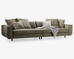 Clearance Daells Bolighus Sofa 4 Pers. Motive grøn fløjl