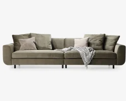 Clearance Daells Bolighus Sofa 4 Pers. Motive grøn fløjl