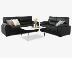 Online Daells Bolighus Sofa 3 Pers. Sort Læder