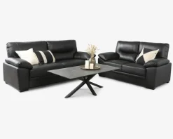 Online Daells Bolighus Sofa 3 Pers. Sort Læder