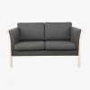Best Daells Bolighus Sofa 2 Pers. Tremmesofa Grå Stof