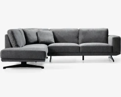 Daells Bolighus Sofa m. åben afslutning grå venstrevendt