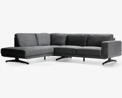 Daells Bolighus Sofa m. åben afslutning grå venstrevendt