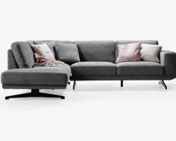 Daells Bolighus Sofa m. åben afslutning grå venstrevendt