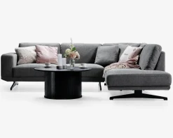 Best Daells Bolighus Sofa m. åben afslutning grå højrevendt