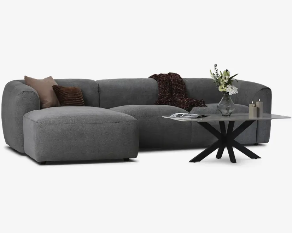 Clearance Daells Bolighus Sofa M/Chaiselong Violino Venstre Grå