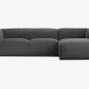 Online Daells Bolighus Sofa M/Chaiselong Violino Højre Grå