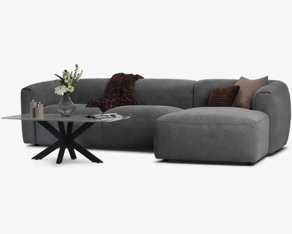Online Daells Bolighus Sofa M/Chaiselong Violino Højre Grå