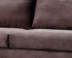 New Daells Bolighus Sofa med chaiselong brun fløjl venstre