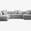 New Daells Bolighus Sofa U-shape grå/beige venstrevendt