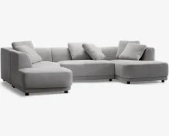 New Daells Bolighus Sofa U-shape grå/beige venstrevendt