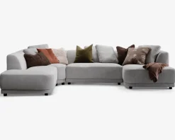 New Daells Bolighus Sofa U-shape grå/beige venstrevendt