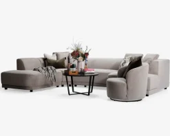 Best Daells Bolighus Sofa U-shape Taupe venstrevendt