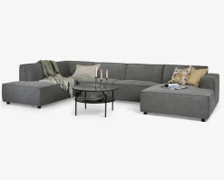 Hot Daells Bolighus Sofa U-shape Venstrevendt Grå