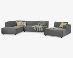 Hot Daells Bolighus Sofa U-shape Venstrevendt Grå