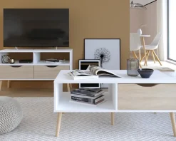 Daells Bolighus Sofabord Delta Hvid/Eg