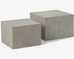 Clearance Daells Bolighus Sofabord Dice Travertin 2 Stk. Beige