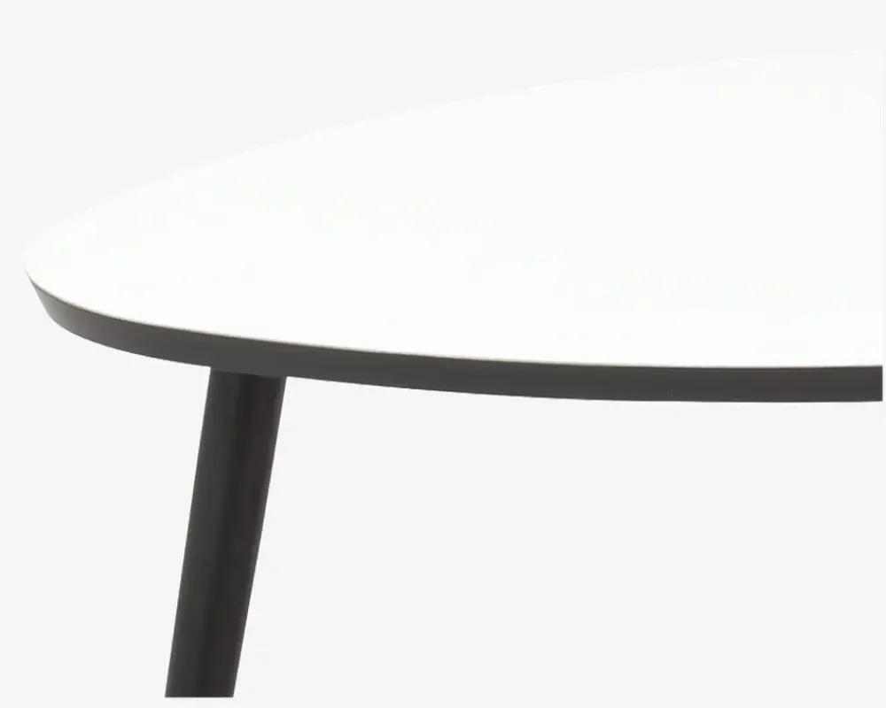 Best Daells Bolighus Sofabord Dråben Hvid/Sort