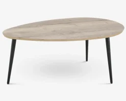 New Daells Bolighus Sofabord Røget Eg/Sort 80x110 Cm