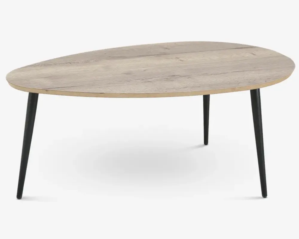 New Daells Bolighus Sofabord Røget Eg/Sort 80x110 Cm