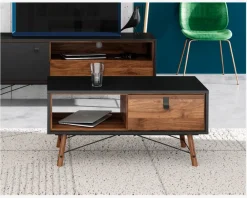 Sale Daells Bolighus Sofabord Ry Sort/Valnød