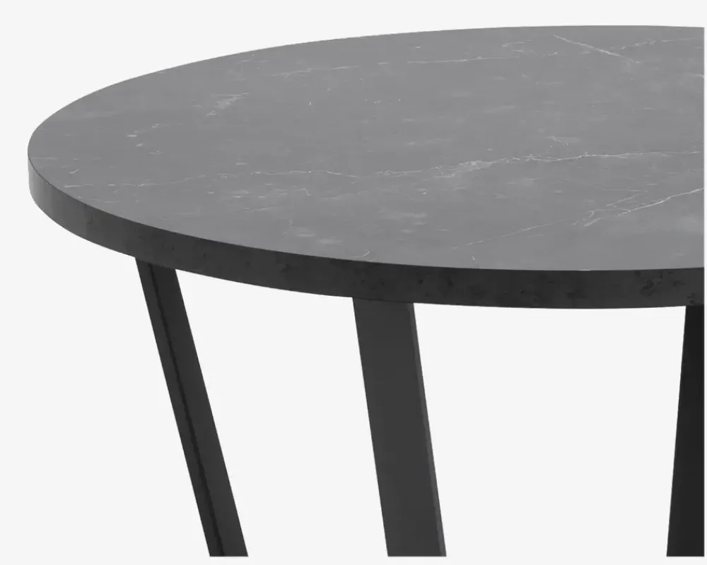 Best Daells Bolighus Sofabord Sort Marmorlook