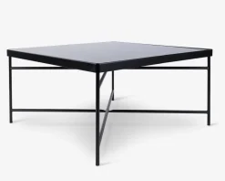 Outlet Daells Bolighus Sofabord sort/glas 80x80 cm