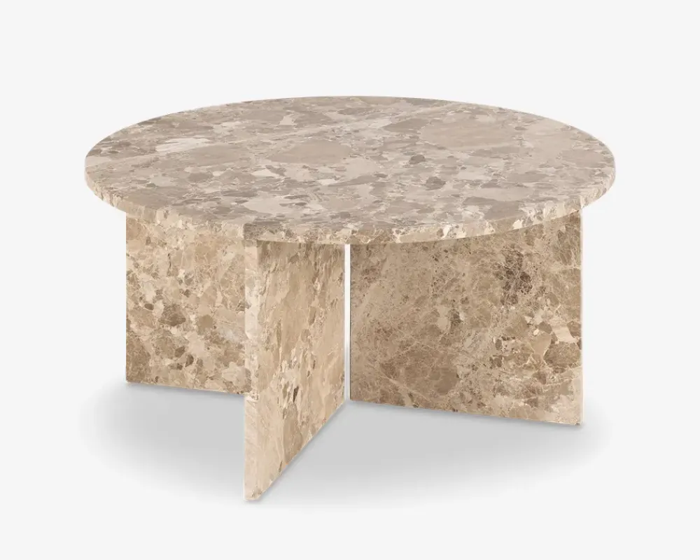 Sale Daells Bolighus Sofabord Vega Latte marmor Dia-Ø90 cm